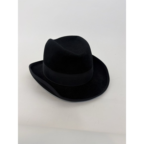 Golden Gate Hat Company Other - Vintage Golden Gate Hat Company LA Mens Black Wool Godfather Fedora Hat Sz 7 5/8